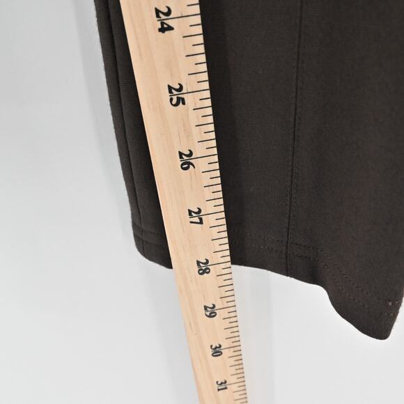 VINCE Pants Womens Size 6 Front Seam Ponte Solid Brown Skinny Leg Zip Pockets - Picture 13 of 13